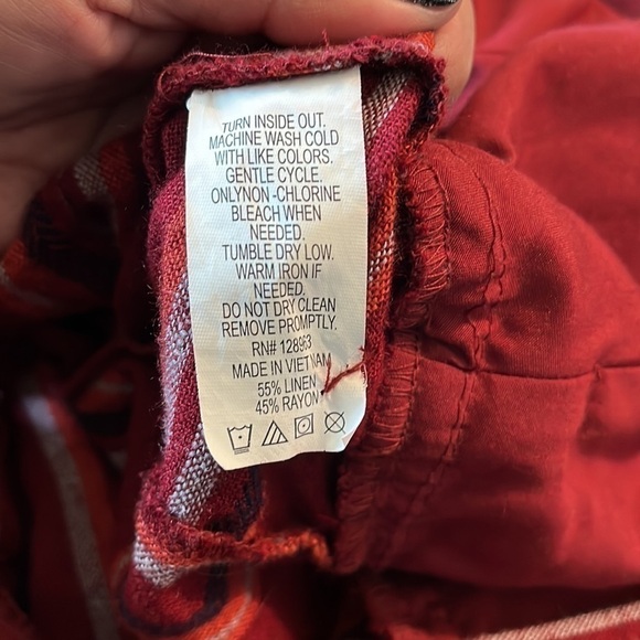 Indigo Rein size Med jumpsuit halter top w\ criss cross in front and waist belt. - Picture 11 of 11